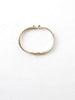 1980s Correani rigid bracelet with crocodile patterned  strap and W22033025  Correani 