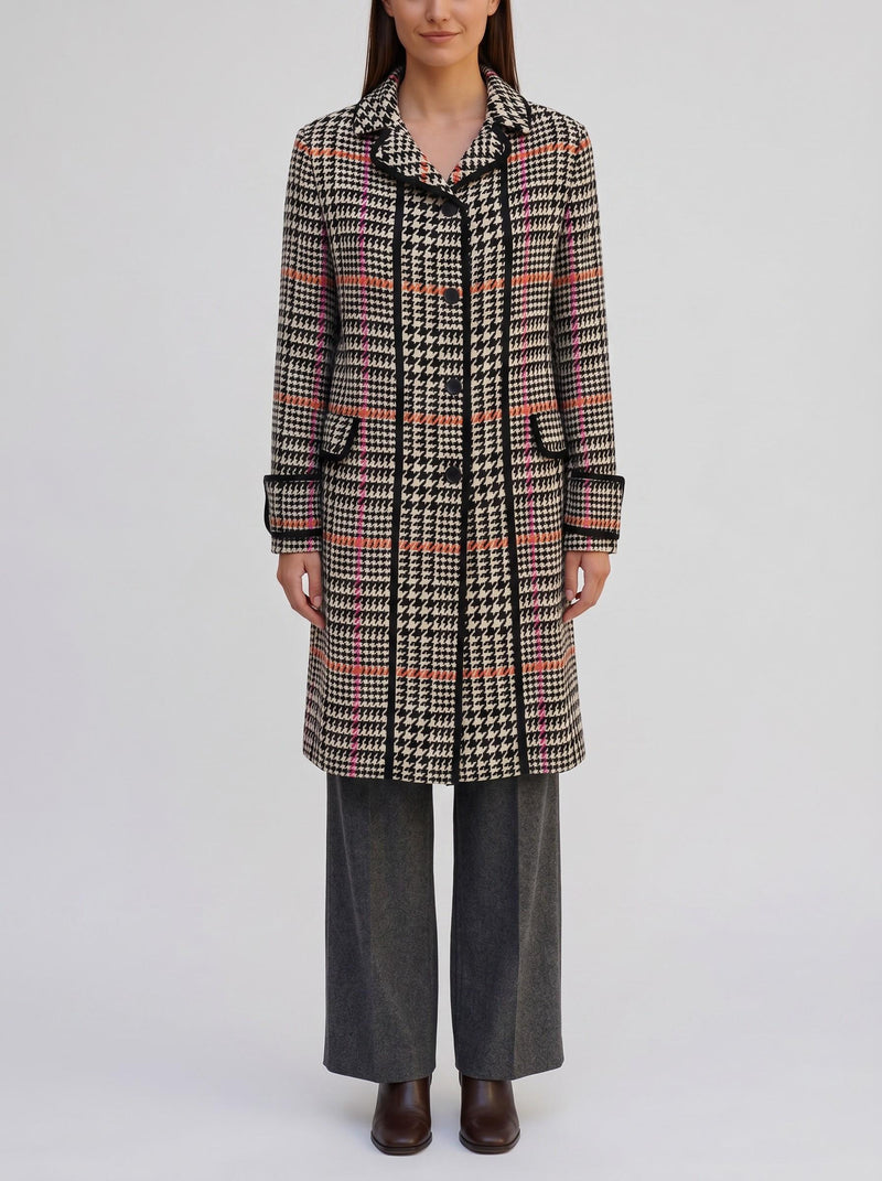 Pennyblack English-Style Patterned Coat CVM26.22.7  Vintage 