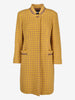 Vintage Yellow Tartan Long Coat MR22526.46  Caractēre 