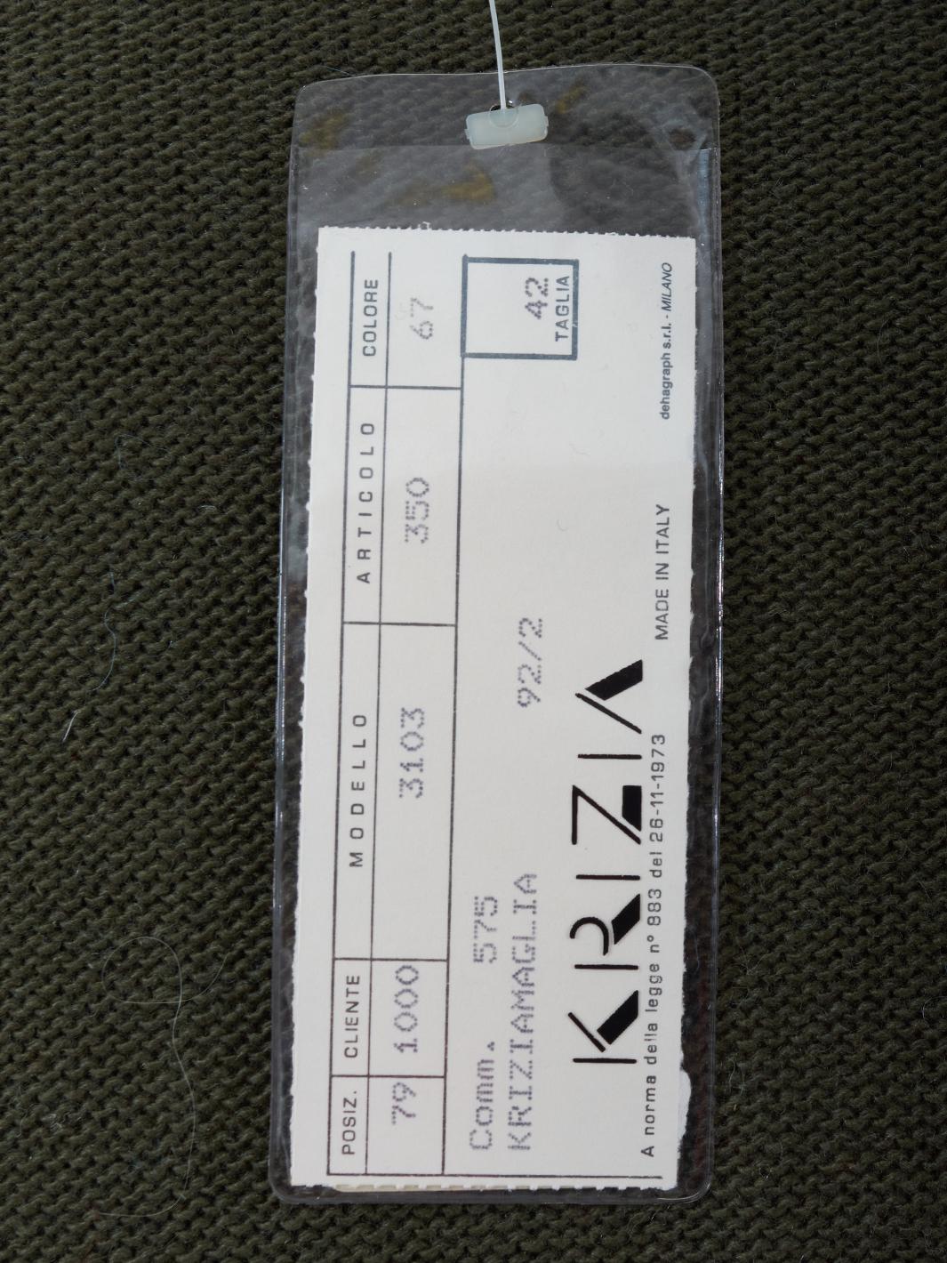 Krizia 长款针织连衣裙