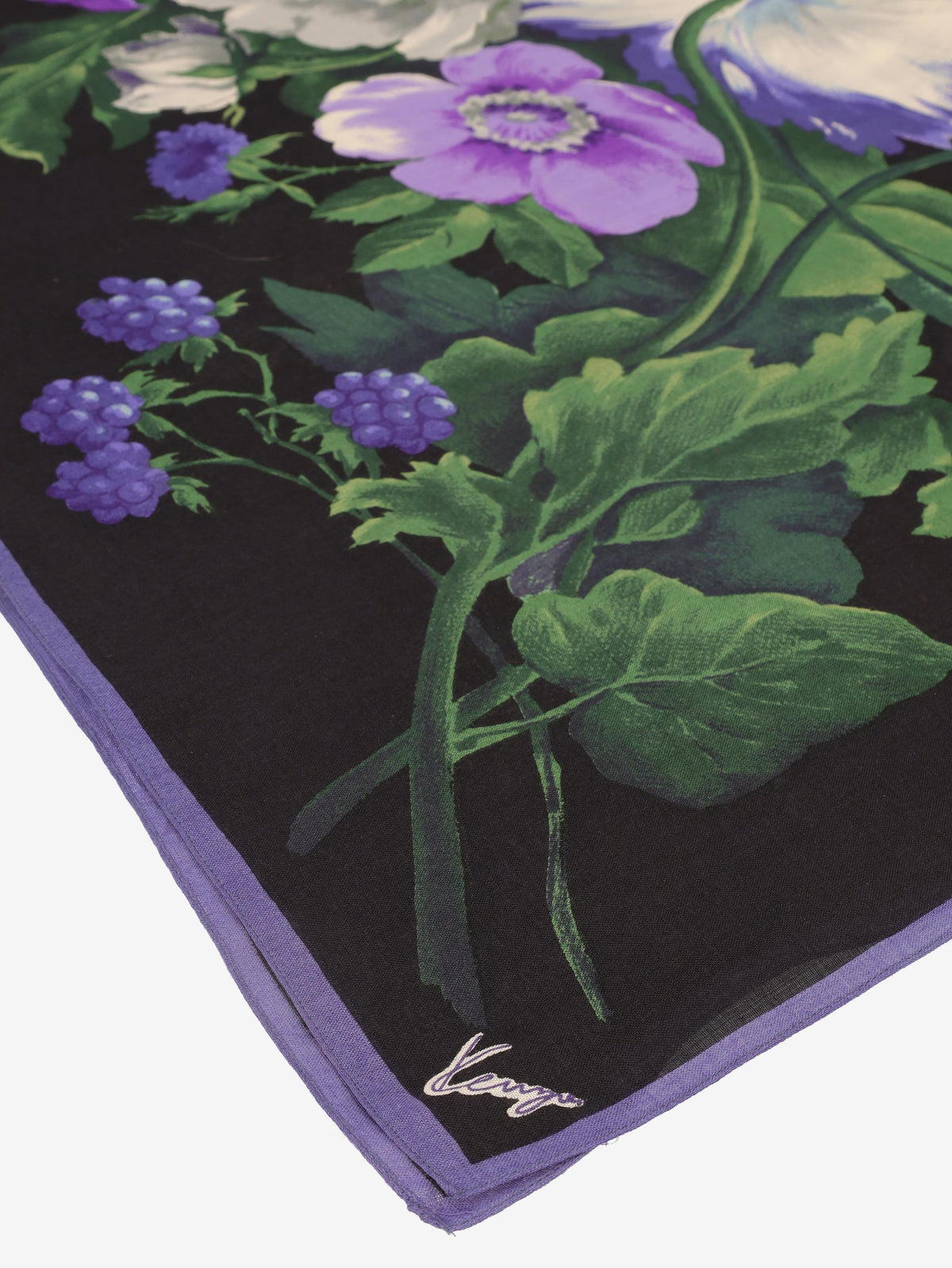 Kenzo Floral Wool-Blend Scarf W27526.63  Kenzo 