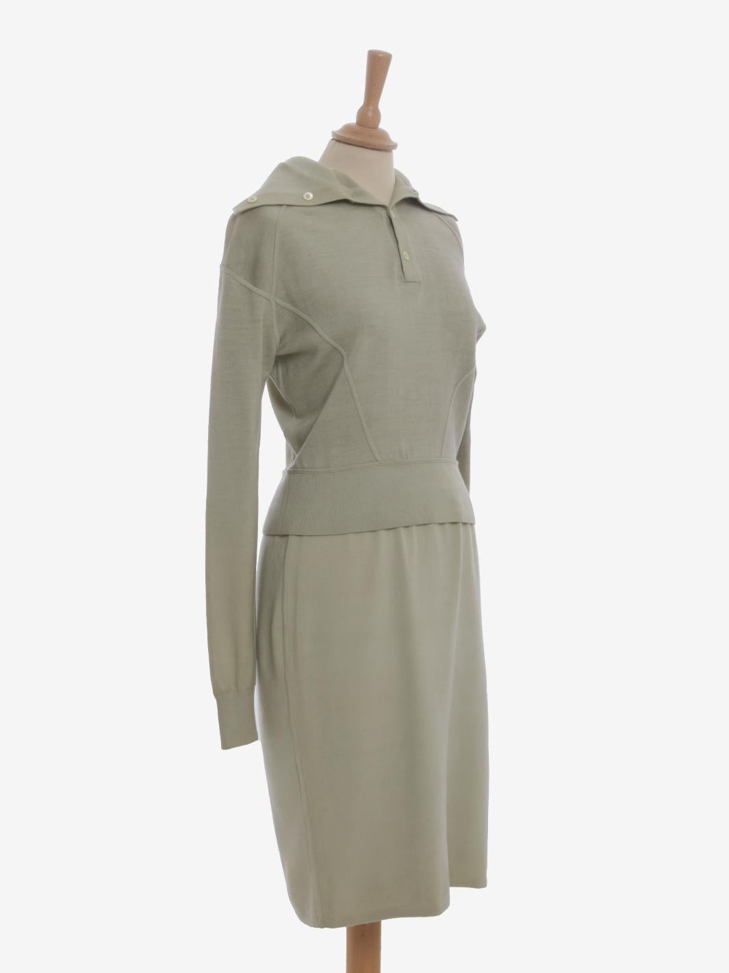 Alaïa Wool Sage Suit - 80s DM1004368  Alaïa 