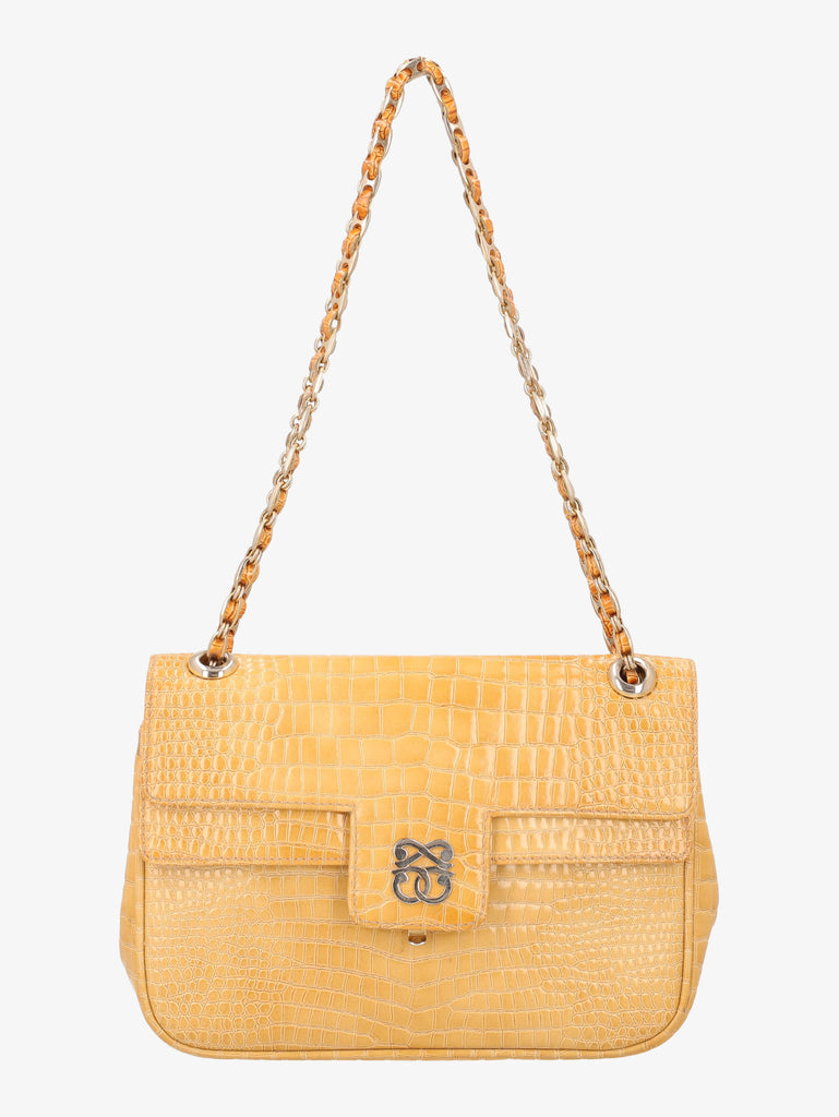 Borsa a Spalla Pirovano in Cocco Giallo