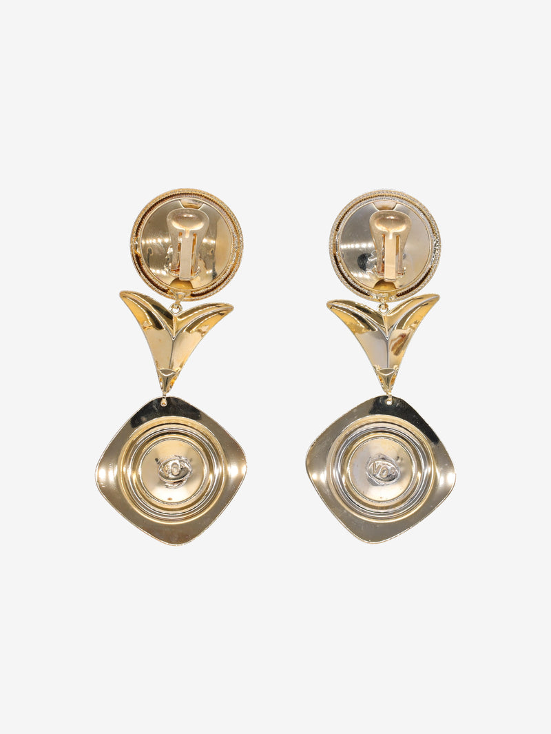 Vintage Multi-Shape Pendant Earrings W13426.50  Vintage 