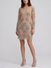 Vintage Sheer Evening Mini Dress with Gem Embellishments CVM26.22.78  Vintage 