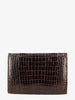 Vintage Brown Crocodile Leather Clutch WCV13032025.33  Vintage 