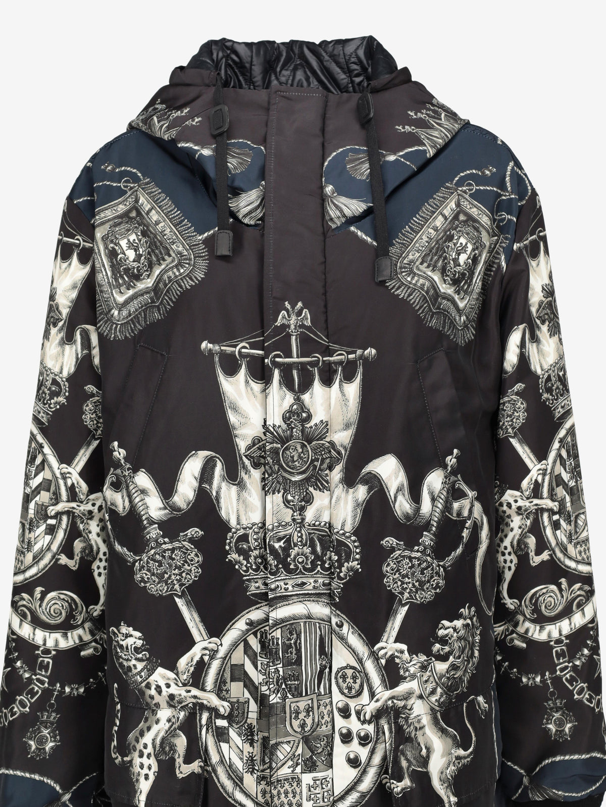 Dolce & Gabbana Monogram Print Long Parka CVM26.22.57  Dolce & Gabbana 
