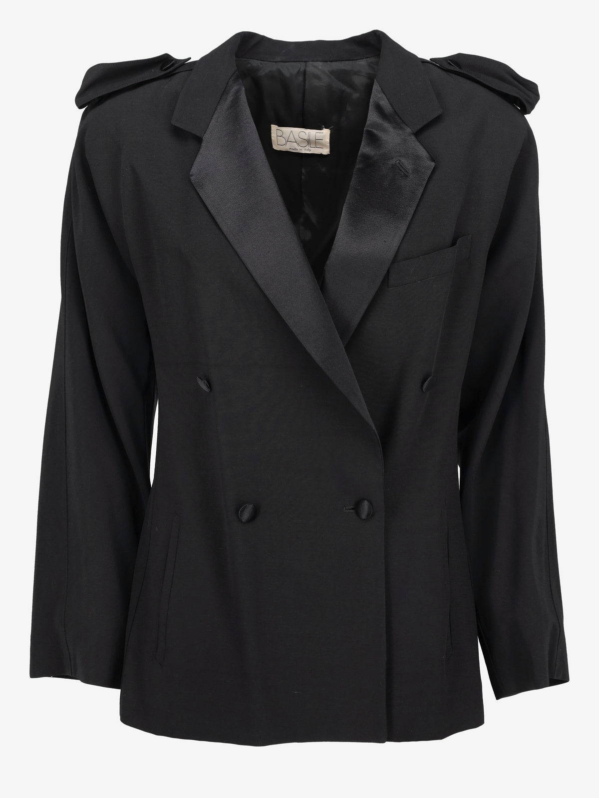 Basile Double-Breasted Silk Blend Blazer W27526.23  Vintage 