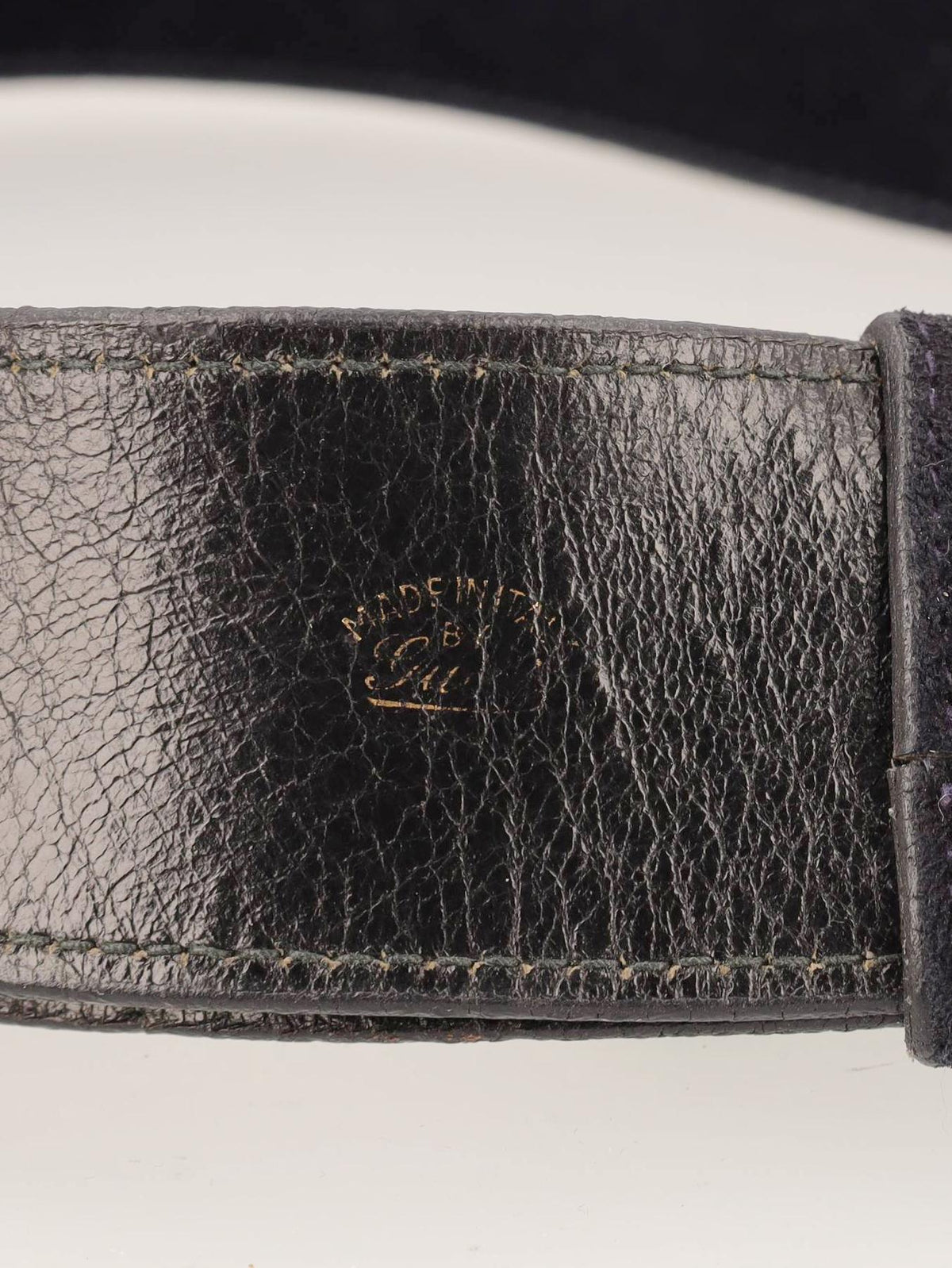 Gucci Black Suede Buckle Belt