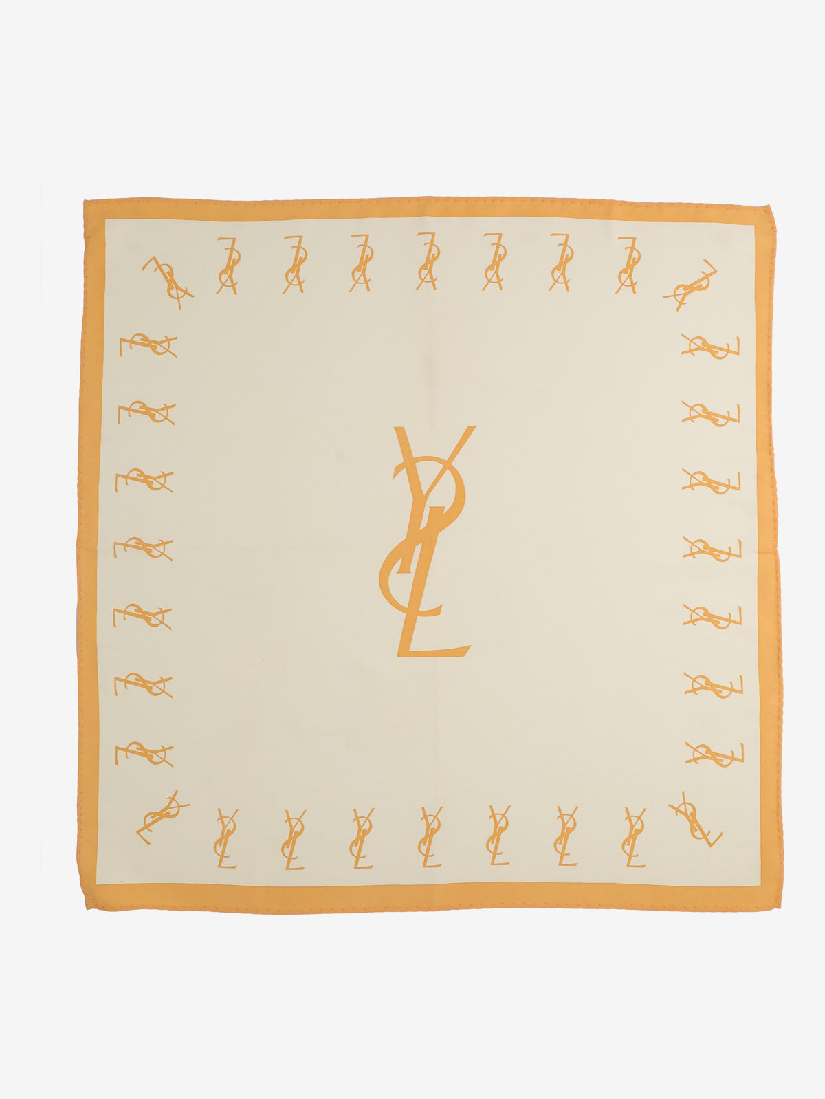 Yves Saint Laurent Logo Print Pocket Scarf W27526.80  Yves Saint Laurent 