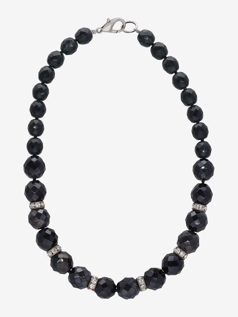Vintage Black Pearl Necklace W2202091  Vintage 