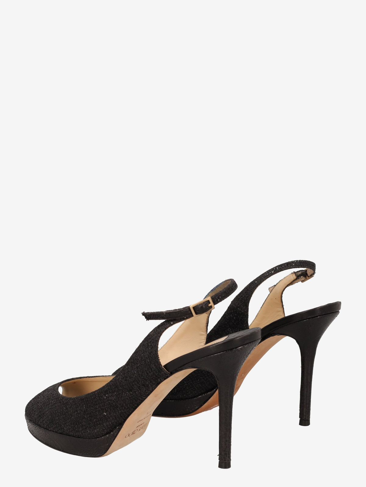 Jimmy Choo Glitter Peep-Toe Slingback Pumps WCV041224.118  Jimmy Choo 