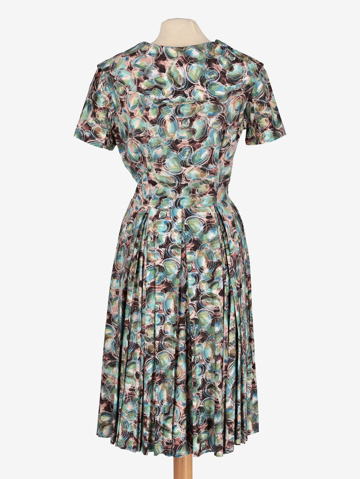 Vintage 50s Patterned Dress W2111037  Vintage 