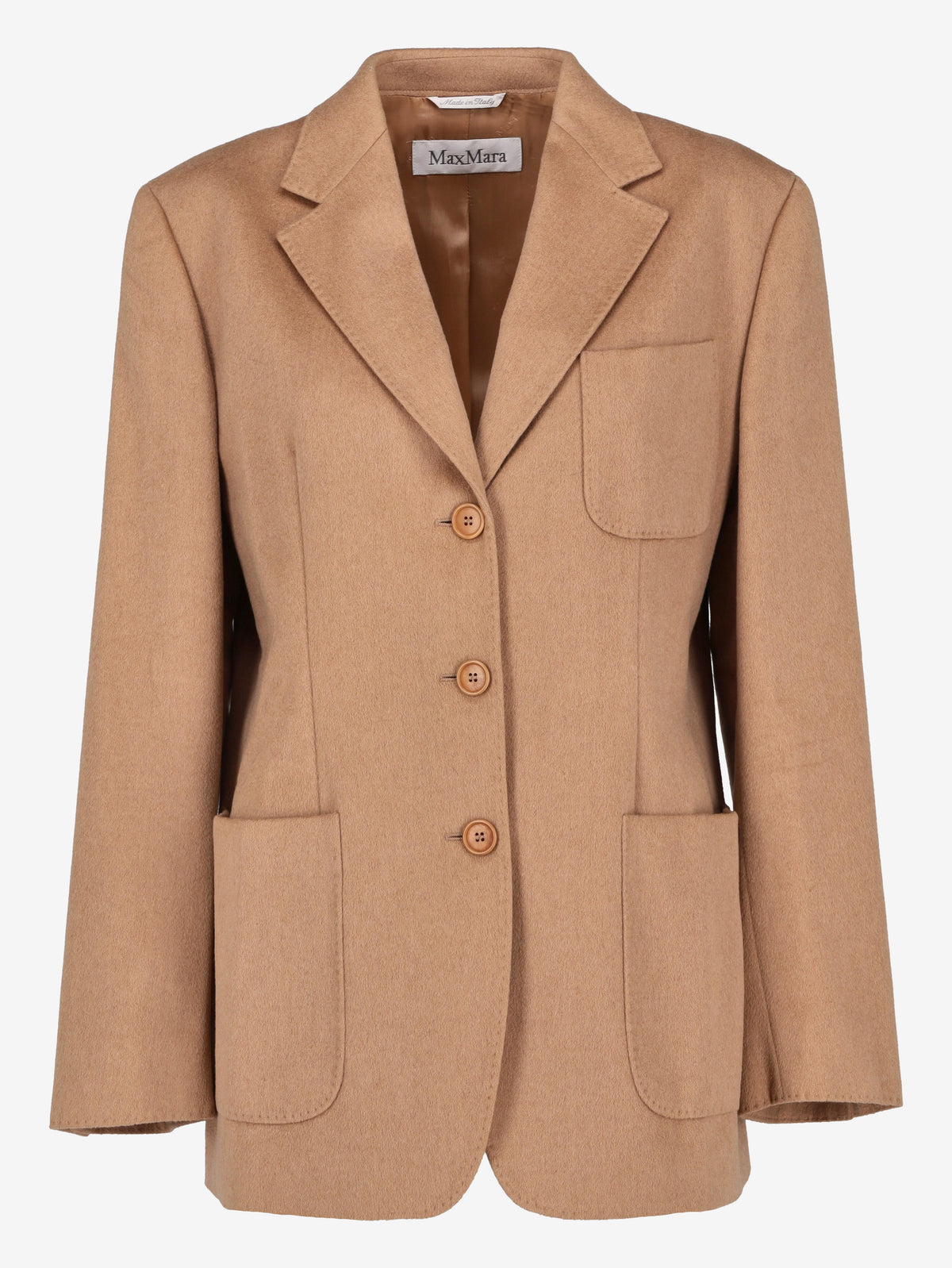 Max Mara Camel Jacket with Front Button Closure W150626.19  Max Mara 