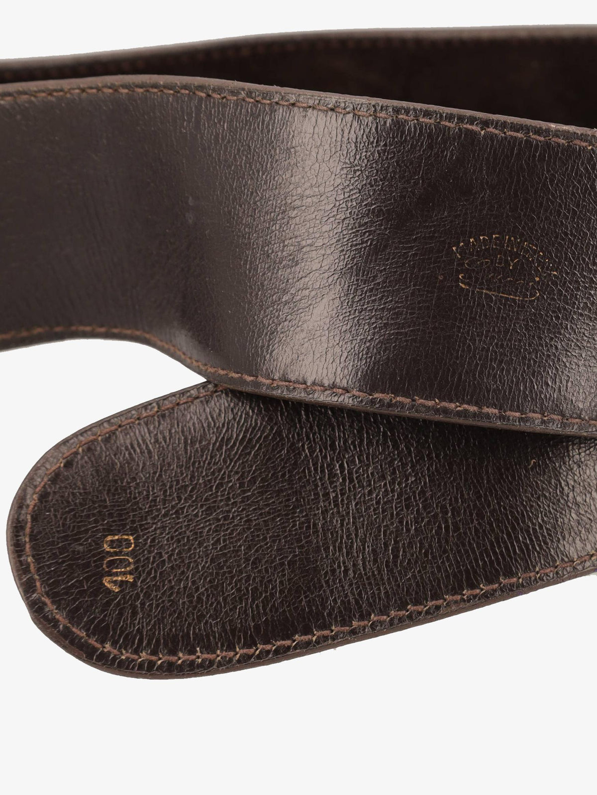 Gucci Chocolate Suede Buckle Belt WCV13032025.52.1  Gucci 