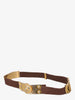Vintage Leather Belt With Metal Details