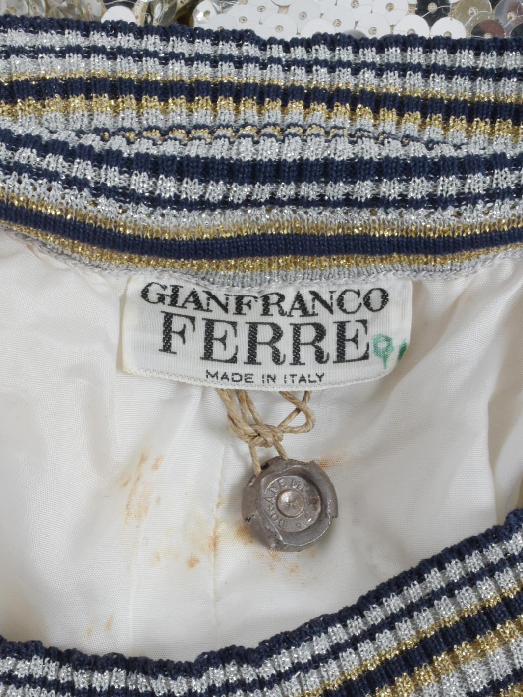 Pantaloni capri con paillettes Gianfranco Ferré - anni '80
