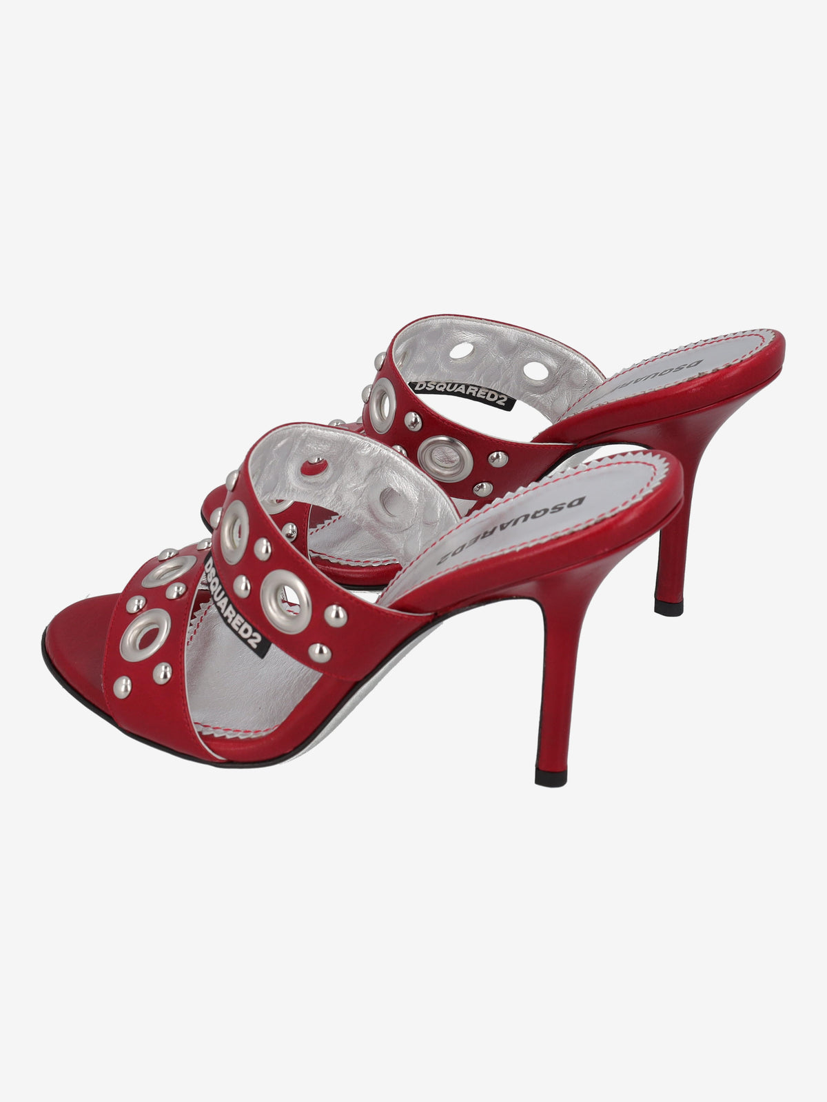 Dsquared2 Gothic Leather Mule Sandals with Stud Detail CVM26.23.190  Dsquared² 