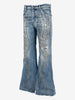 Dsquared2 Bob Jean Flare Denim Pants with Rhinestone Embellishment CVM26.23.11  Dsquared² 