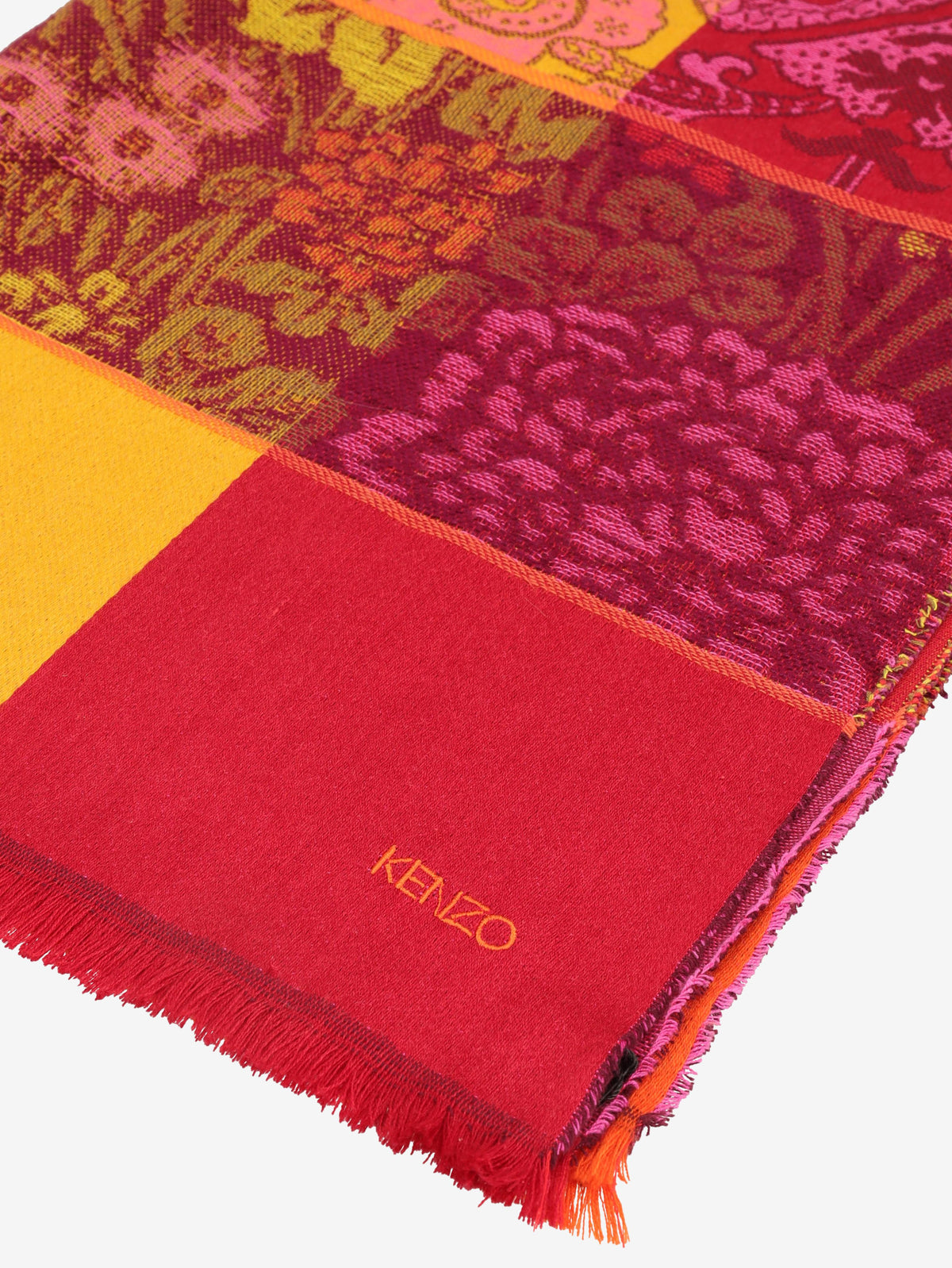 Kenzo Multicolor Ethnic-Inspired Scarf W27526.64  Kenzo 