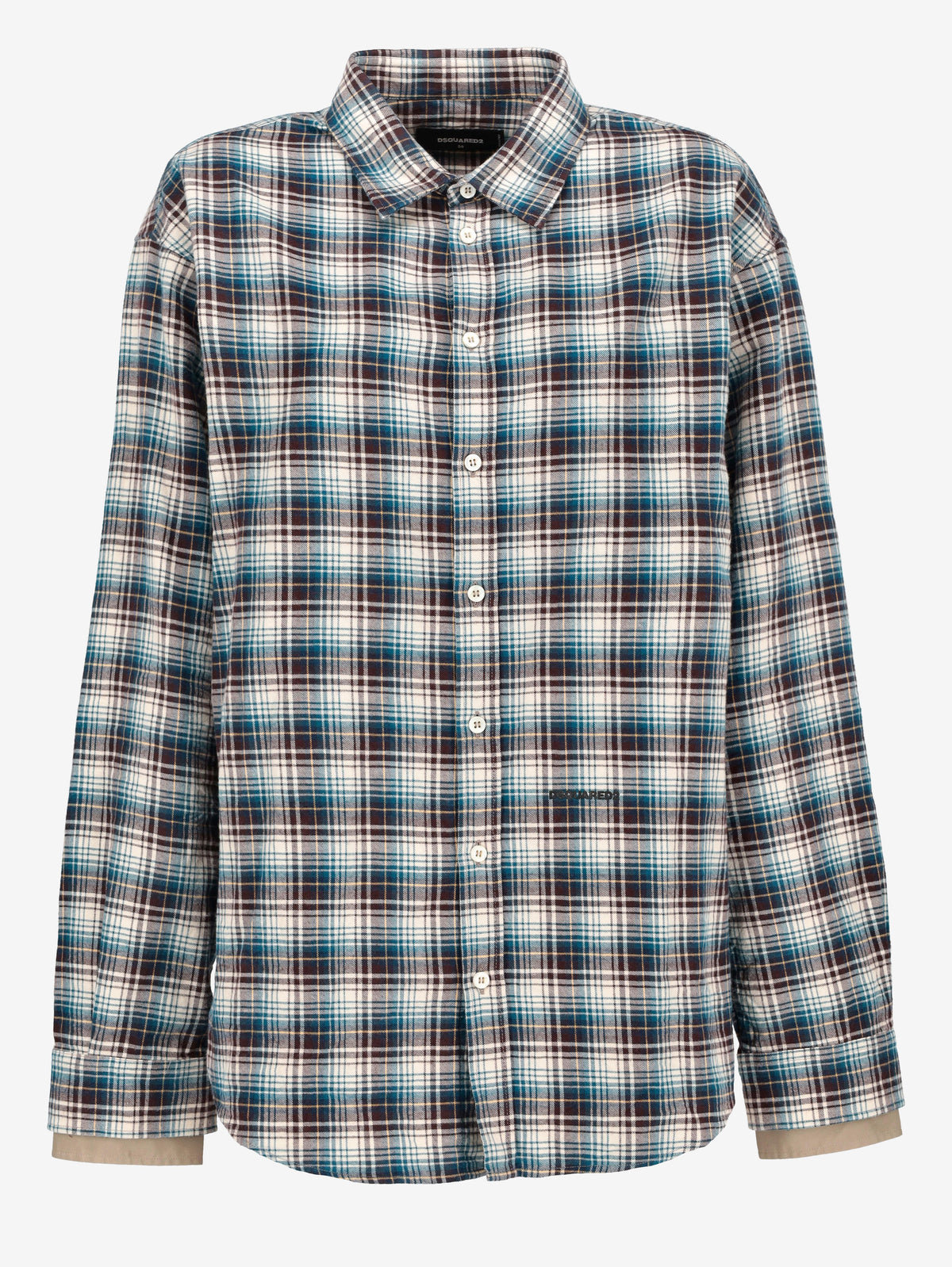 DSQUARED2 Layered Sleeves Checked Shirt CVM26.23.47  Dsquared² 